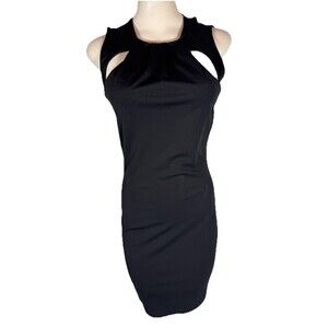 Italian Designer La Fee Maraboutee Women's Black Cocktail Party Dress Size 0 NWT